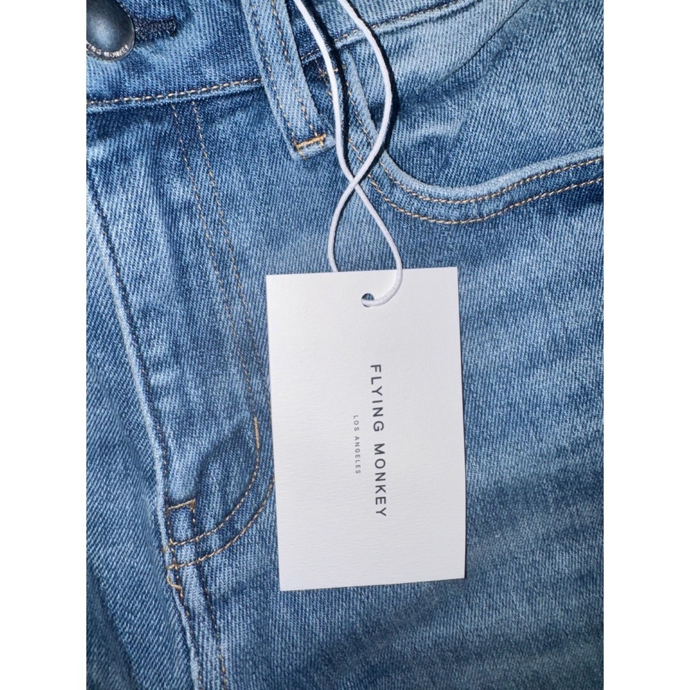Flying Monkey Wide Leg Jeans Womens Blue High Rise Medium Wash F5990 Size 26 - Picture 4 of 8